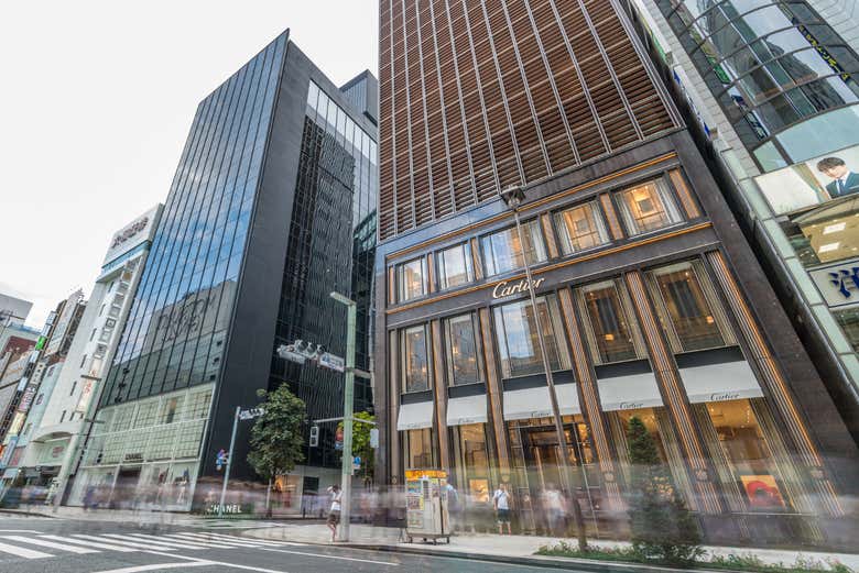 Edificios del distrito de Ginza