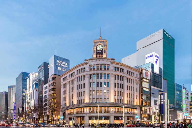 Torre del reloj Seiko House Ginza