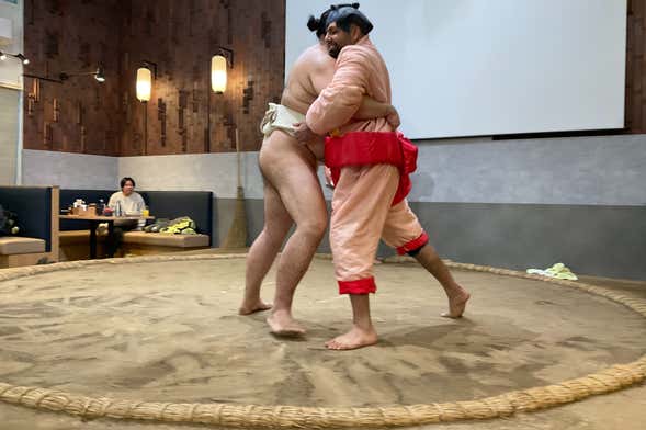 Entrada a un entrenamiento de sumo